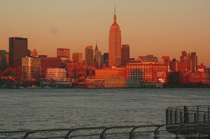 Empire State Building at golden hour