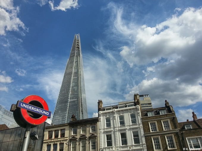The Shard, overshadowing old London streets