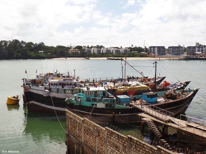 Fishing boats at Mombasa's Old Port