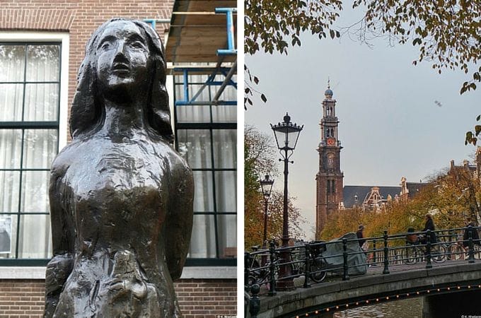 Anne Frank Statue near the Anne Frank House