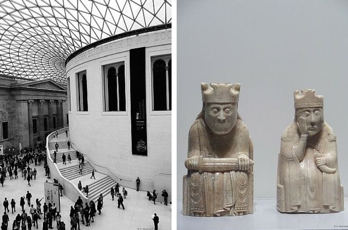 Lewis Chessmen at the British Museum, London