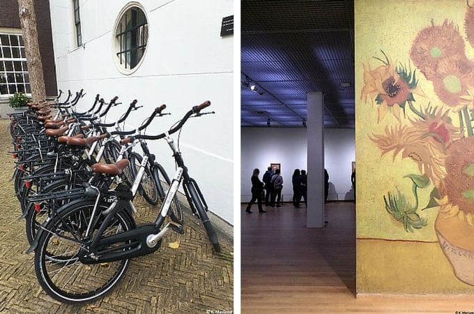 Bikes and Van Gogh Museum, Amsterdam