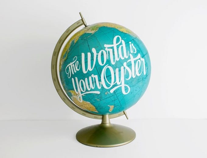 The world is your oyster globe