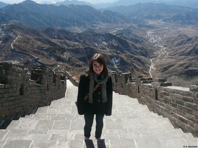 Standing on the Great Wall