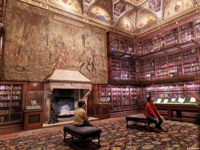 Morgan Library fireplace