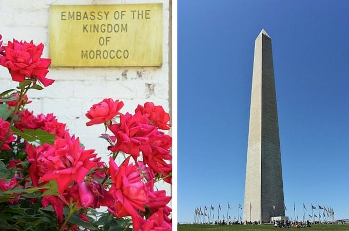 Moroccan Embassy and Washington Monument
