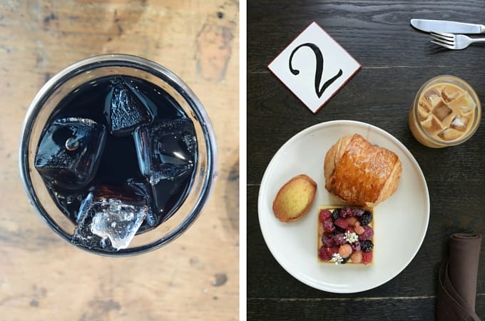Coffee and pastries at Cellar Door Provisions