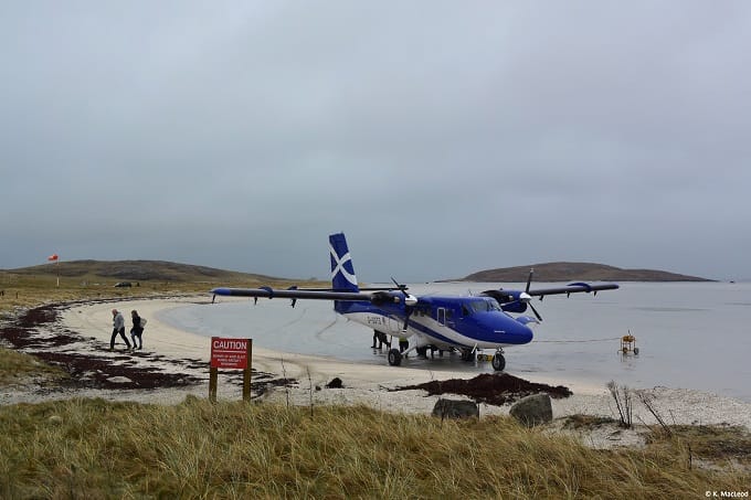 Barra airport beach
