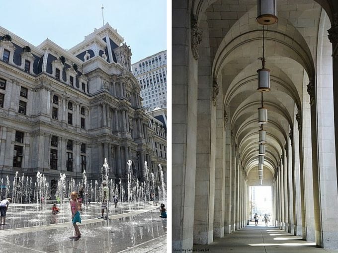 Philadelphia City Hall and archways