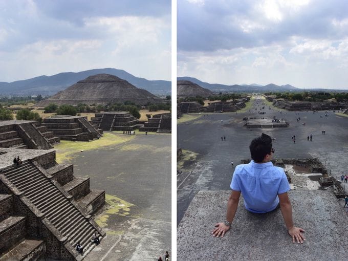 View from Pyramid of the Sun Teotihuacan