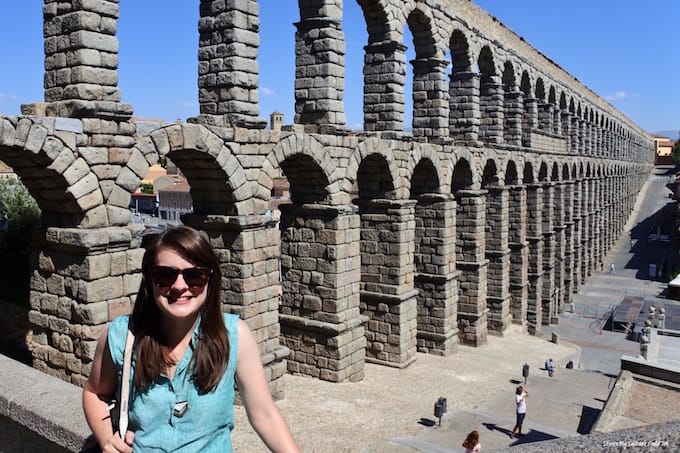 Katie in Segovia