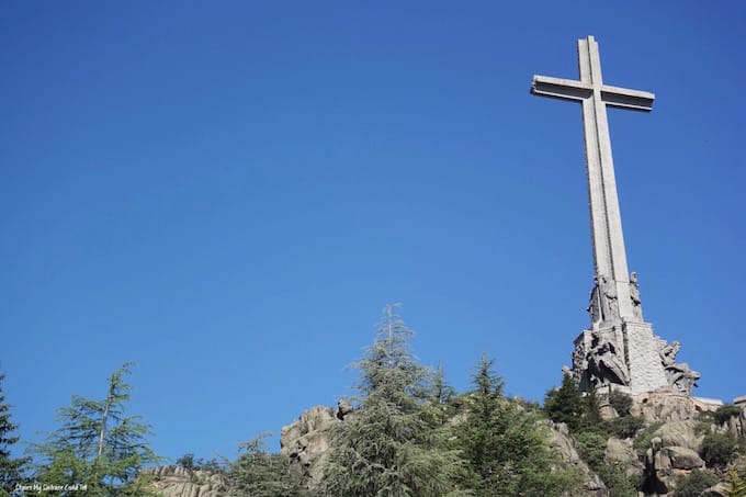 Stone cross at Valley of the Fallen Spain