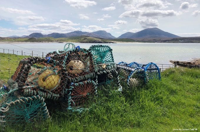 Lobster pots Outer Hebrides
