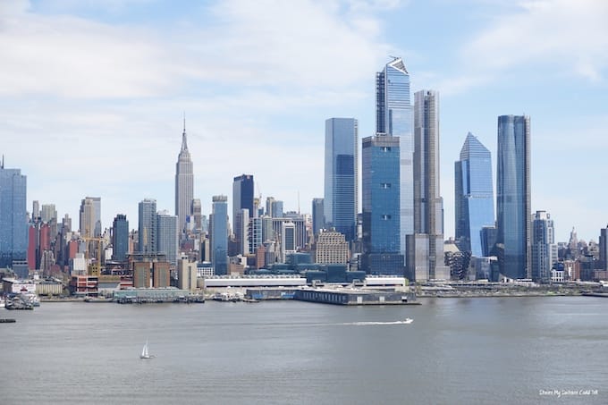 Manhattan skyline in summer